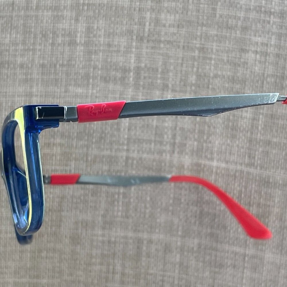 Ray-Ban Women Eyeglasses Frame Blue/Gray/Red Tone Glasses Frame 49[]16 125 - Picture 7 of 12